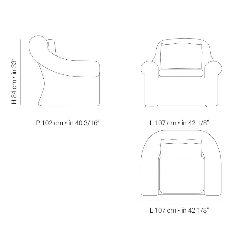 Садовое кресло с подлокотниками Braid Cloe ARCH-00114568 - Вид №4