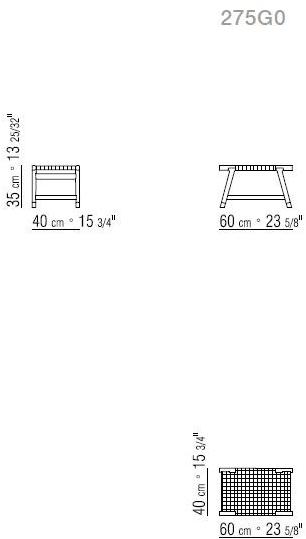 Flexform Прямоугольная подставка для ног для сада sun-id-1439335 - Вид №1