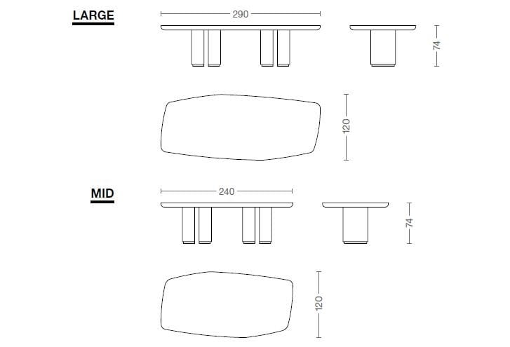 Деревянный прямоугольный стол для гостиной GIOPAGANI A DAY IN THE LIFE ARCH-00008894 - Вид №1