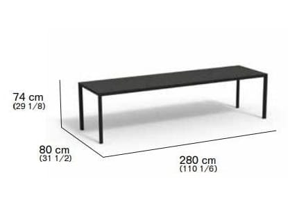 Прямоугольный садовый стол RODA Plein Air ARCH-00143843 - Вид №11