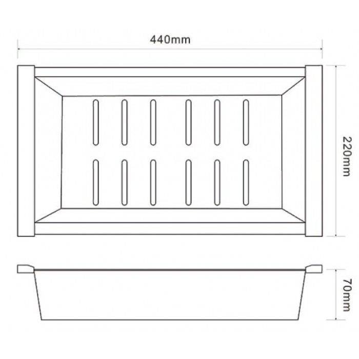 Zorg С 12-51Grafit Поддон Аксессуары кухонные Zorg для рекомендованной мойки серии PVD  - Вид №2