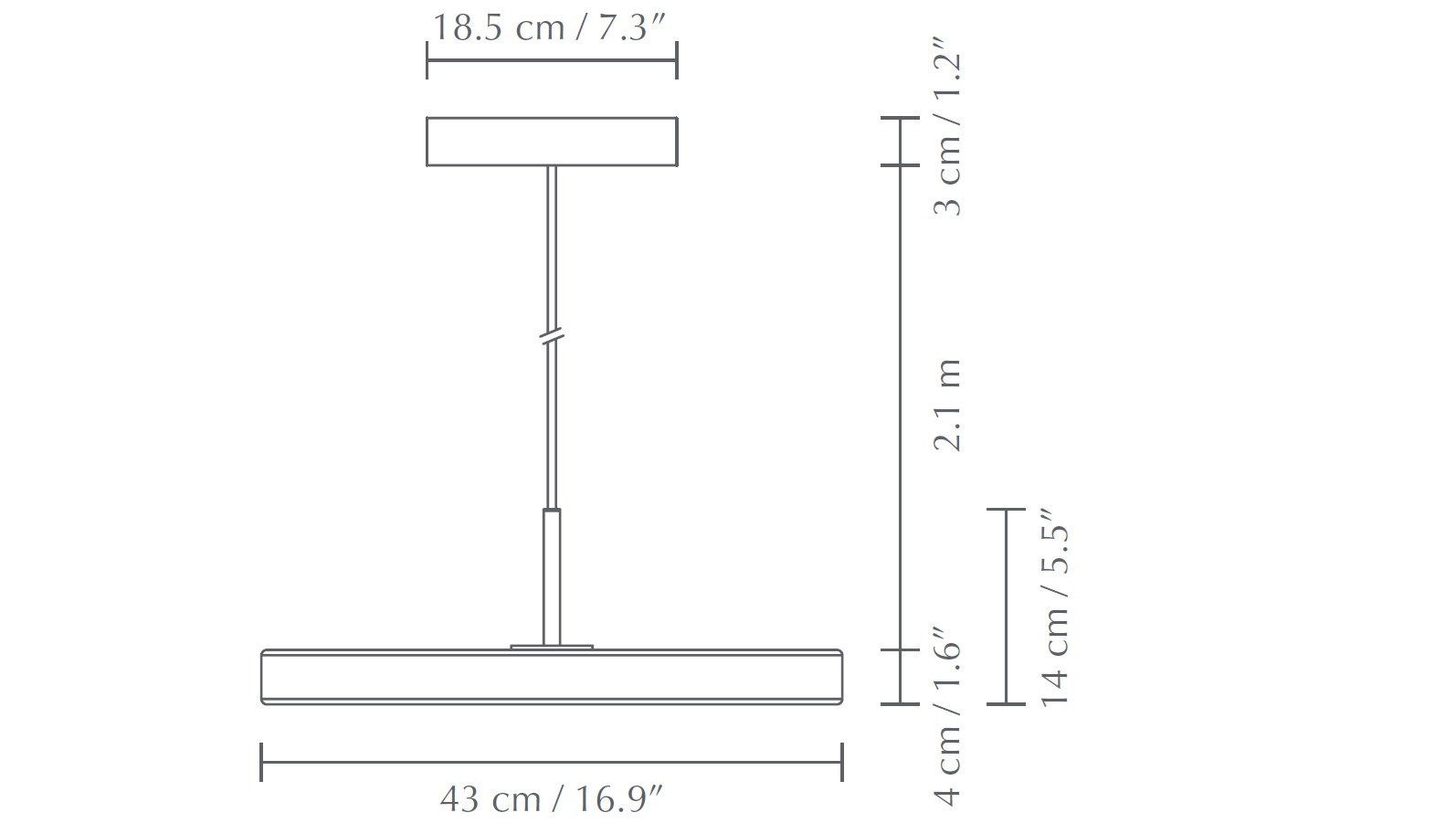 Алюминиевый светодиодный подвесной светильник UMAGE Asteria ARCH-00100682 - Вид №7