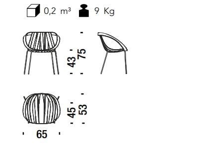 Штабелируемый стул из полипропилена с подлокотниками MOROSO IMPOSSIBLE WOOD ARCH-00138879 - Вид №15