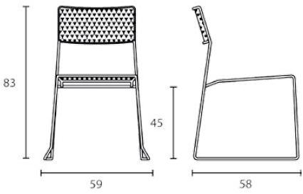 arrmet Штабелируемый садовый стул из стали Log sun-id-1492359 - Вид №3