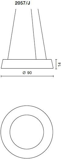 Martinelli Luce Светодиодный подвесной светильник из полиэтилена с диммером Circular pol 2057/j - Вид №13