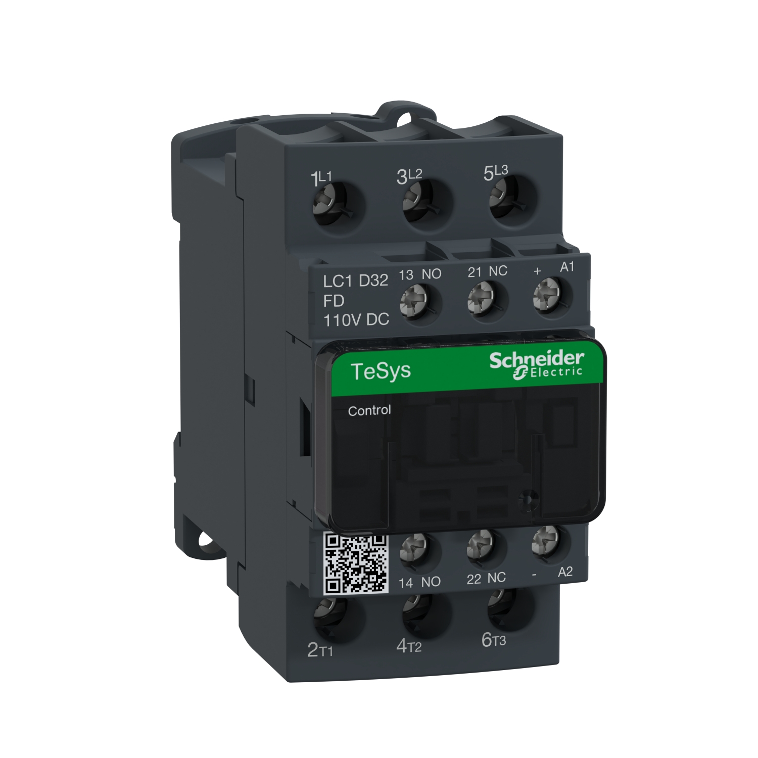 LC1D32FD Контактор LC1D 3P 32А 400/110В DC 15кВт Schneider Electric TeSys 
