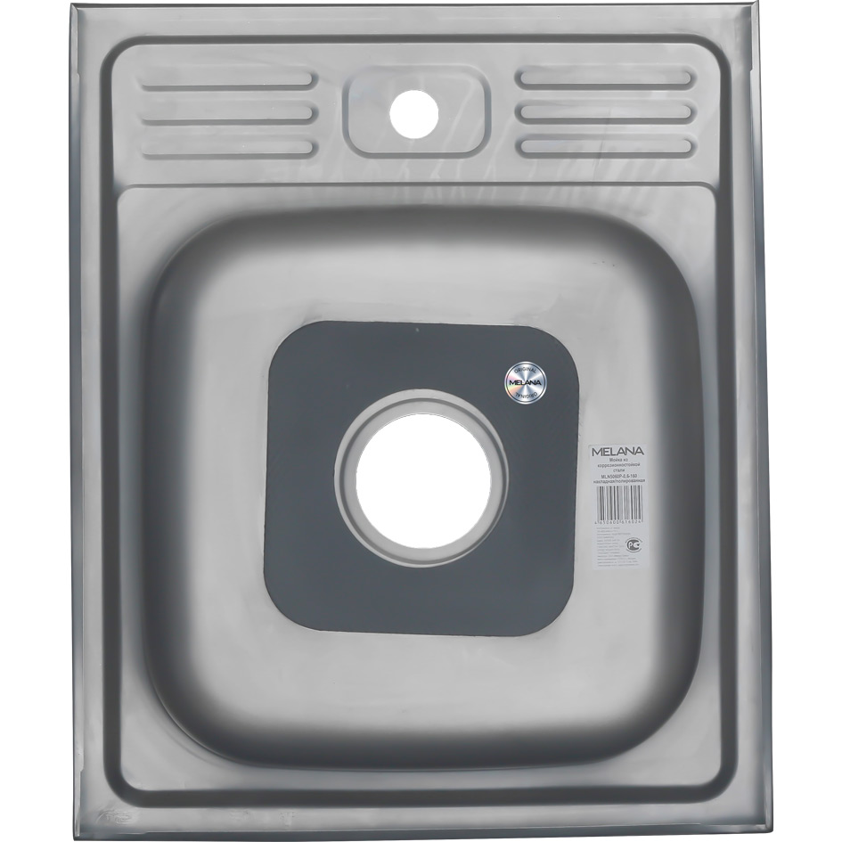 Мойка 5060 MELANA 0,4/160 накладная прямоугольная (075 t *20) 075 t (*20) - Вид №2