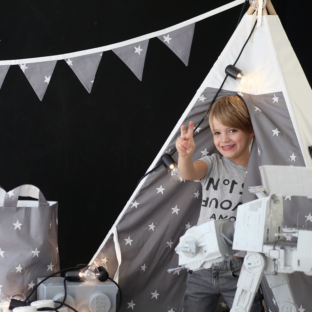 Гирлянда из 8 флажков Звездопад VAMVIGVAM ЗВЕЗДОПАД 282171 Серый Santreyd  - Вид №3