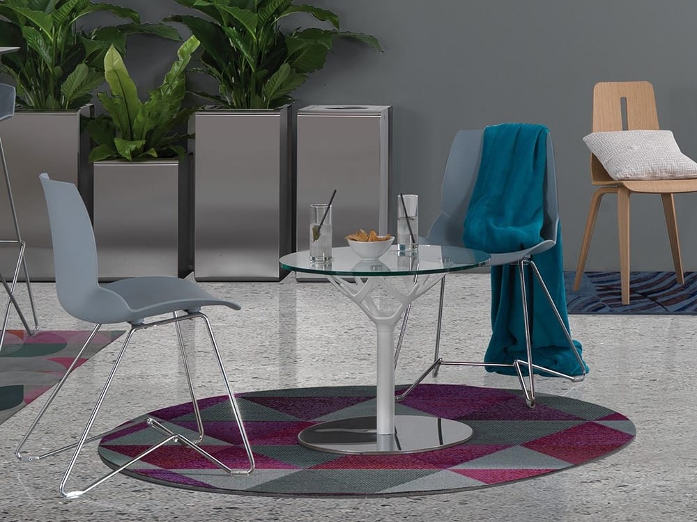 Круглый стеклянный журнальный столик Caimi Brevetti CICERONE ARCH-00129889 - Вид №1