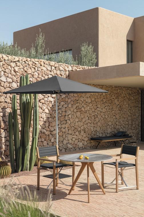 MNST977 Обеденный стол teak nero ⌀80см Manutti Torsa - Вид №26