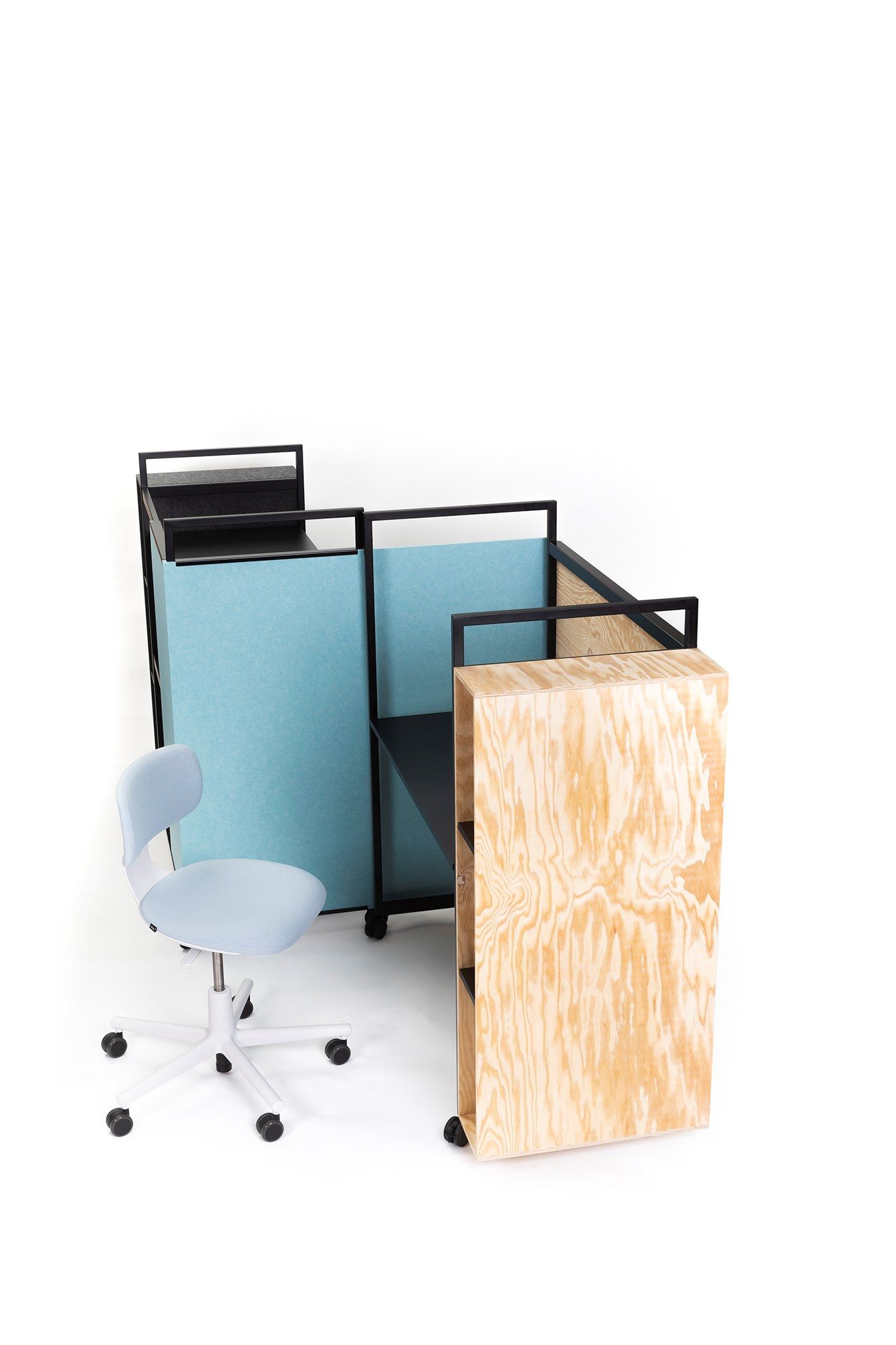 Рециркулированный ПЭТ регулируемая высота стол на колесах с электрической розеткой ECHOJAZZ MCART ARCH-00131553 - Вид №11