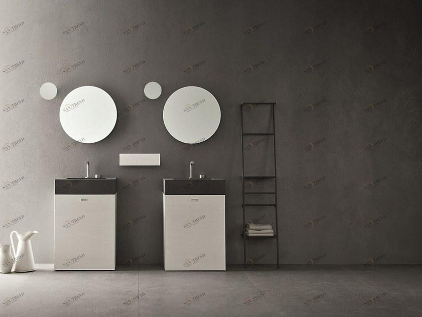 NOVELLO Двойная тумба под умывальник из дуба с зеркалом Craft 2.0 sun-id-1363592