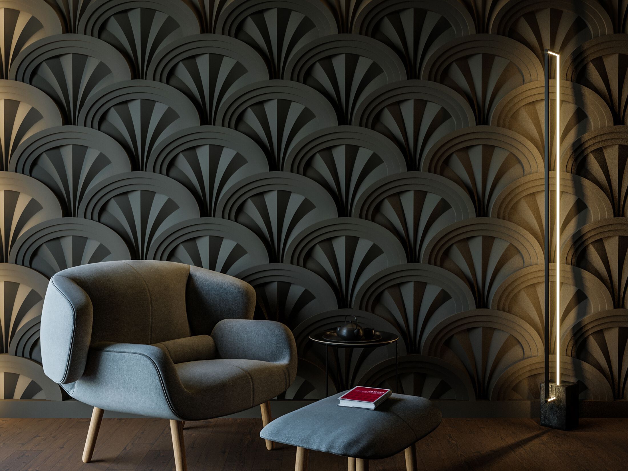 Трехмерное гипсовое покрытие WallDeco M-Modern ARCH-00095318