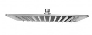 883 / 40Q7PR 400x400 мм. душевая лейка стальная квадратная, 7 мм. толстый. Bongio Wellness