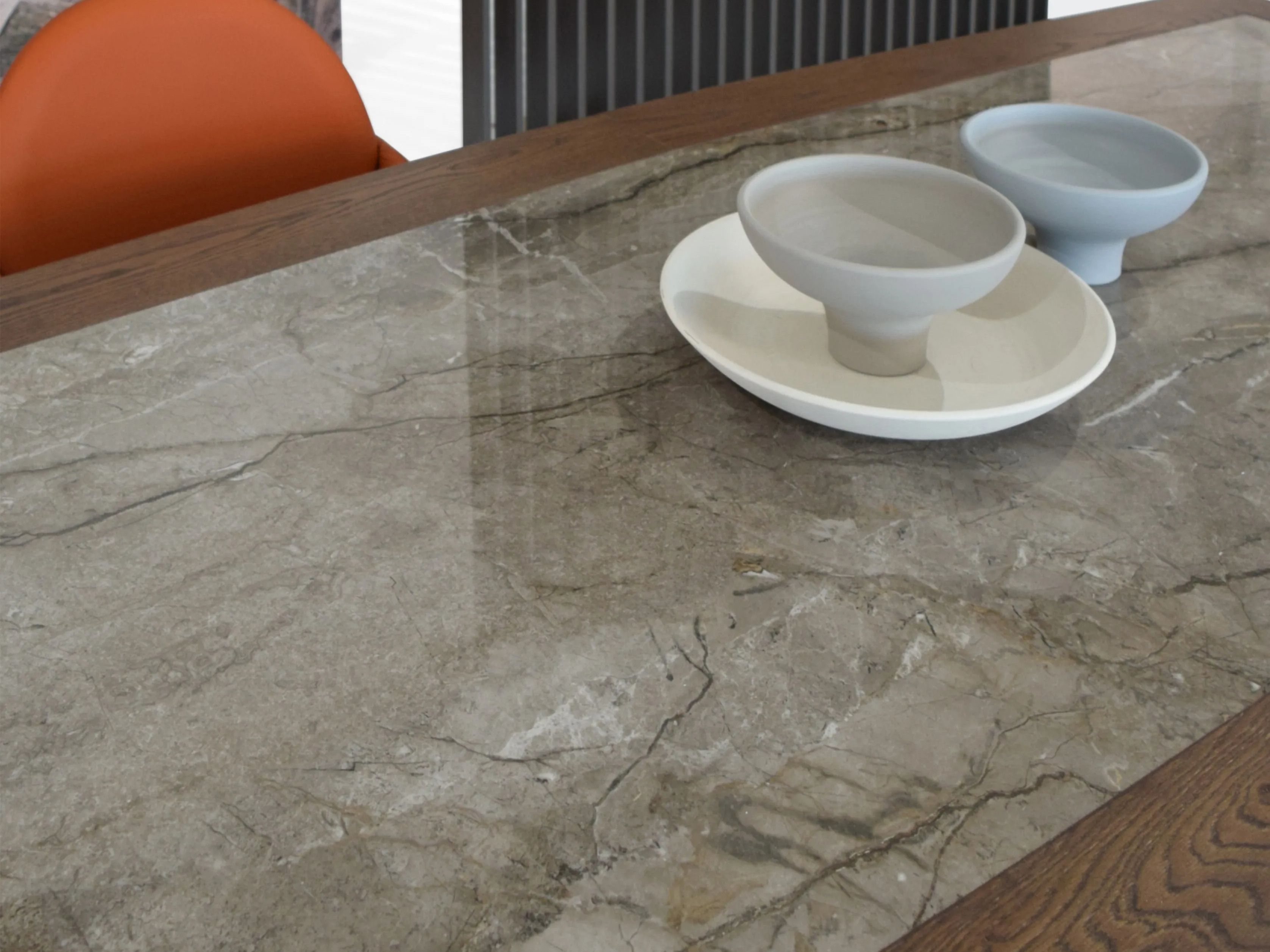 Деревянный прямоугольный обеденный стол с мраморной столешницей ABLE CHARISSA ARCH-00135363 - Вид №5