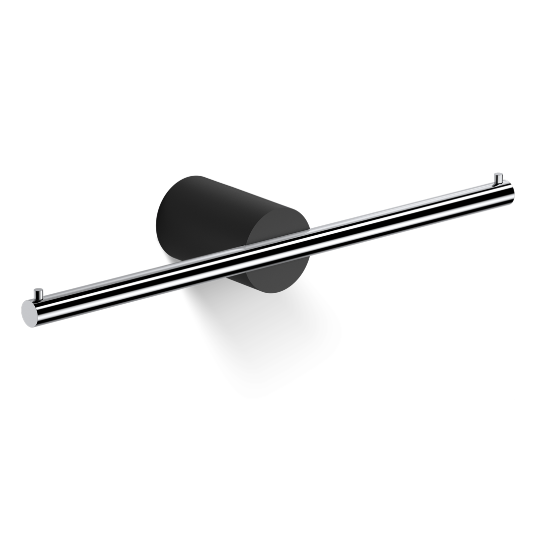 Держатель туалетной бумаги STONE TPH2 DECOR WALTHER Черный матовый / Хром 974964 