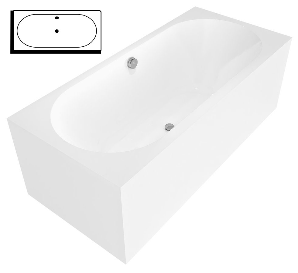 71968MR Polysan Прямоугольные ванны для двух человек 