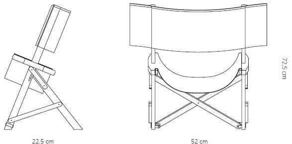 ManifestoDesign Складной стул из массива дерева с подлокотниками sun-id-1431770 - Вид №9