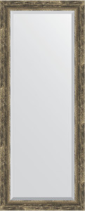 BY 3538 Зеркало с фацетом в багетной раме - старое дерево с плетением 70 mm EVOFORM Exclusive