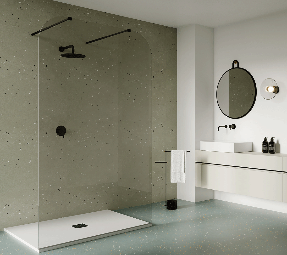 Ex.T SO20 SLEEK Душевая лейка с настенным держателем EXSO20SLNE+EXBRPSLNE - Вид №6