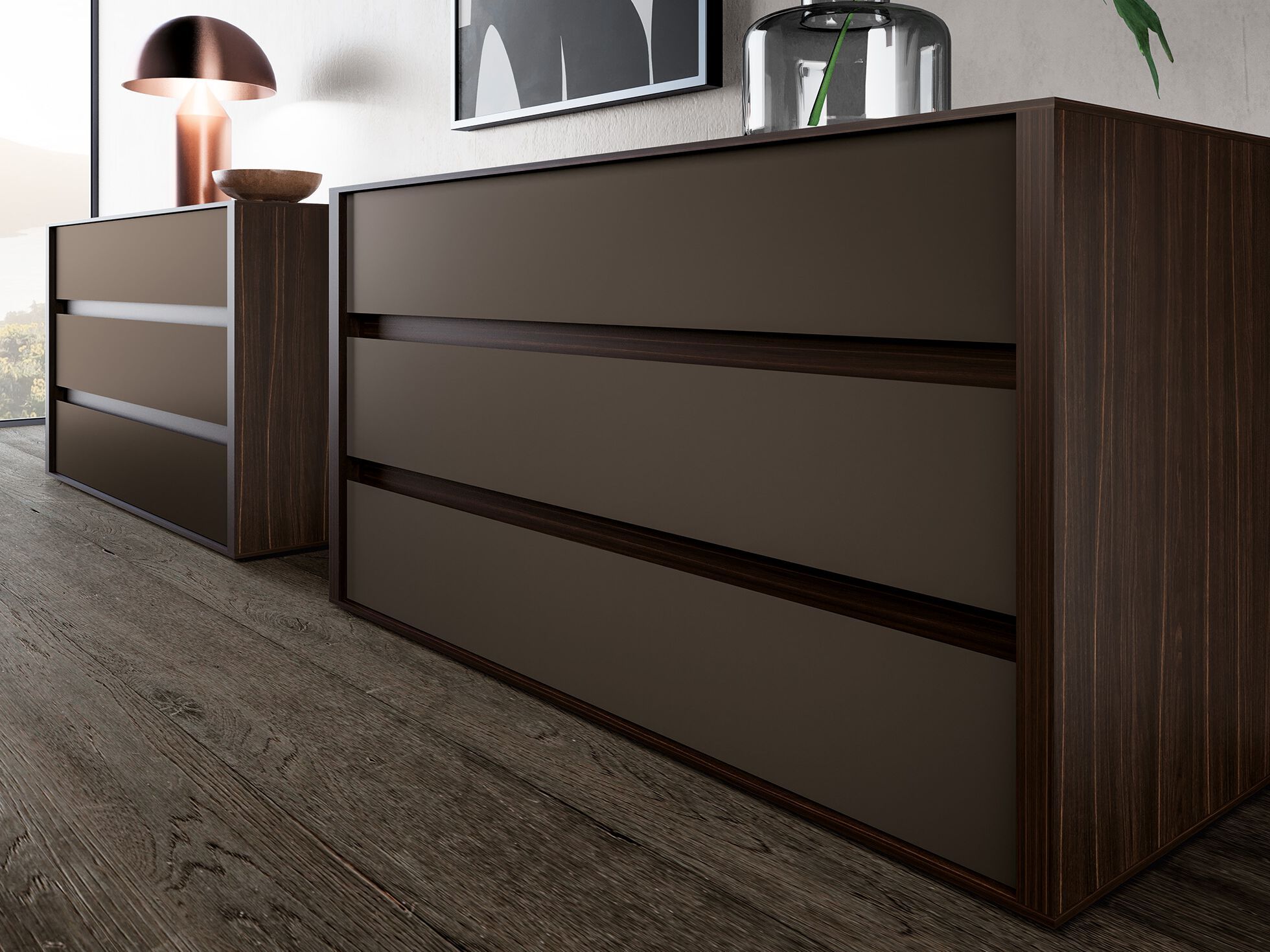 Меламиновый комод со встроенными ручками Adok Unique ARCH-00015547