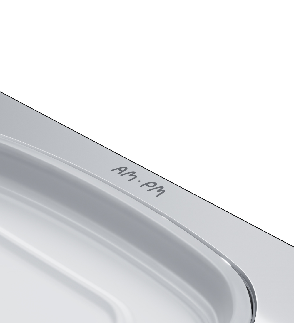 A3034200 Стеклянная мыльница с настенным держателем хром шт AM.PM Sensation - Вид №4