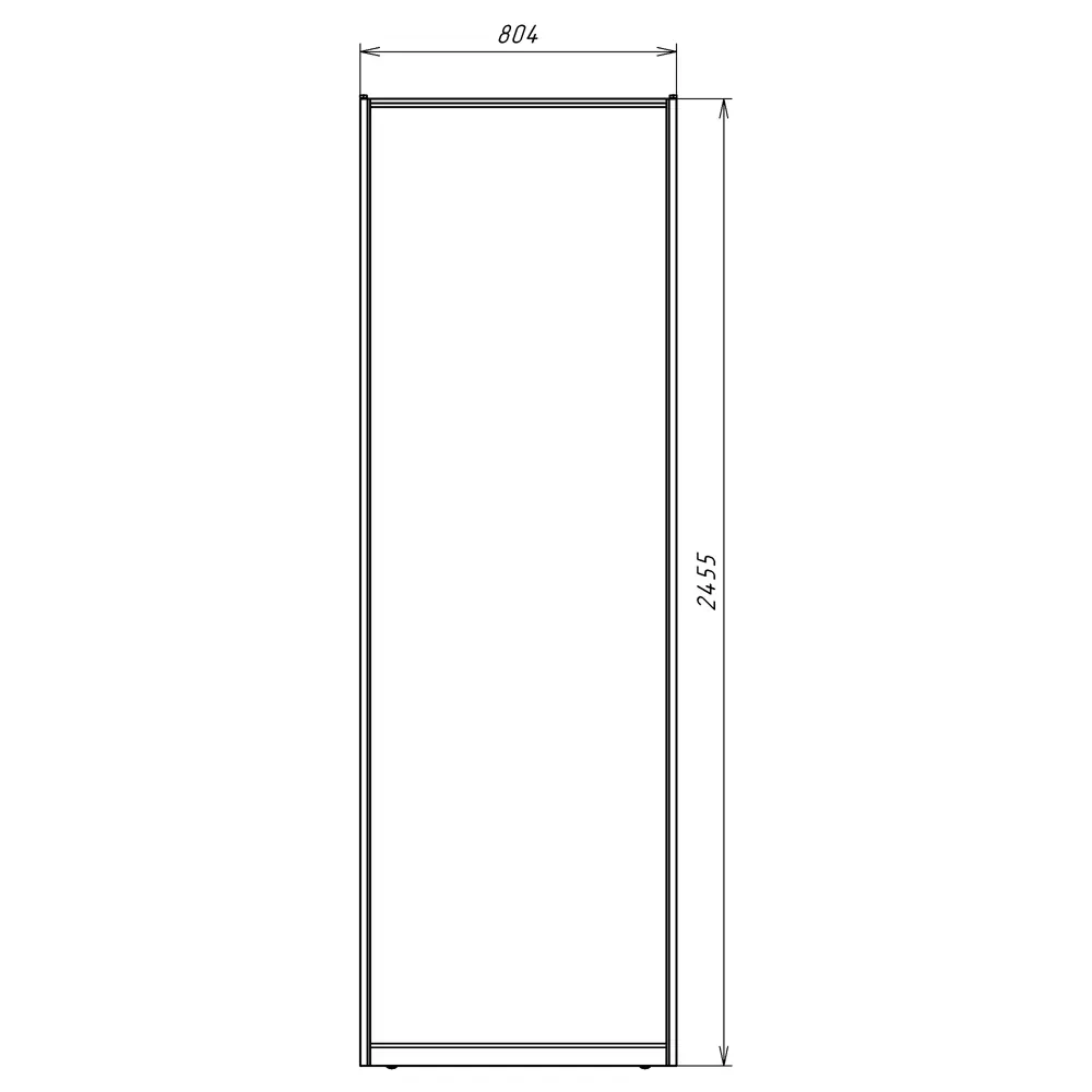 Дверь-купе KONSENSA 244.5x80.4 см МДФ цвет белый профиль матовое серебро 89443386 STLM-2006391  - Вид №11