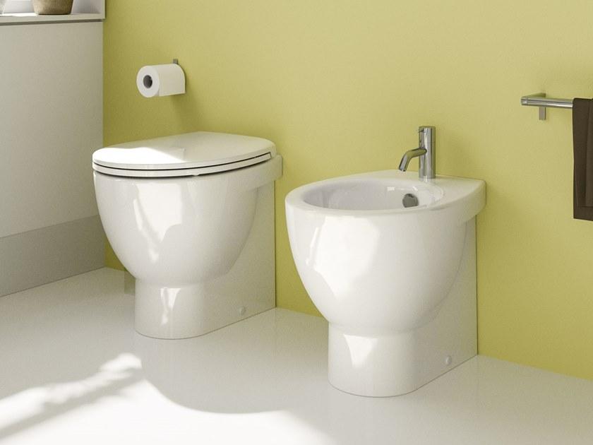 1vpli00 Приставной унитаз напольный Белый CERAMICA CATALANO NEW LIGHT Италия - Вид №1