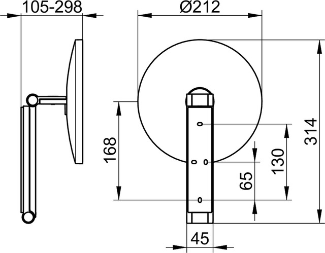 17612130000 Косметическое зеркало KEUCO Kosmetikspiegel - Вид №2