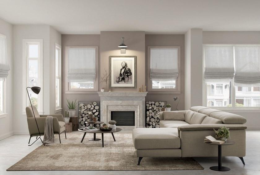 Febal Casa Мягкий тканевый диван с шезлонгом sun-id-1377887 - Вид №2