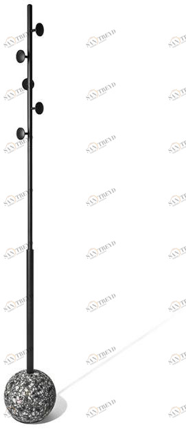 Bentu Design Вешалка из алюминия с основанием из венецианского терраццо 8 C245550 