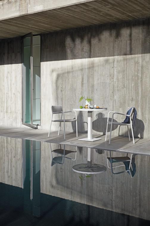 MNST1243 Обеденный стол pca white f8 75см x 75см Manutti Napoli - Вид №11