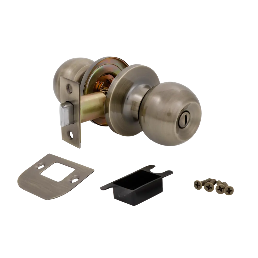 Santreyd Ручка-кноб для межкомнатных дверей с фиксатором, бронза 89347021 STLM-1476915 - Вид №1