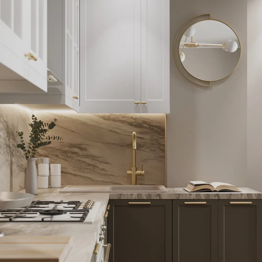 Фасад кухонный DELINIA ID Ньюпорт 59.7×102.1 см матовый белый 82010400 STLM-0017290 - Вид №7