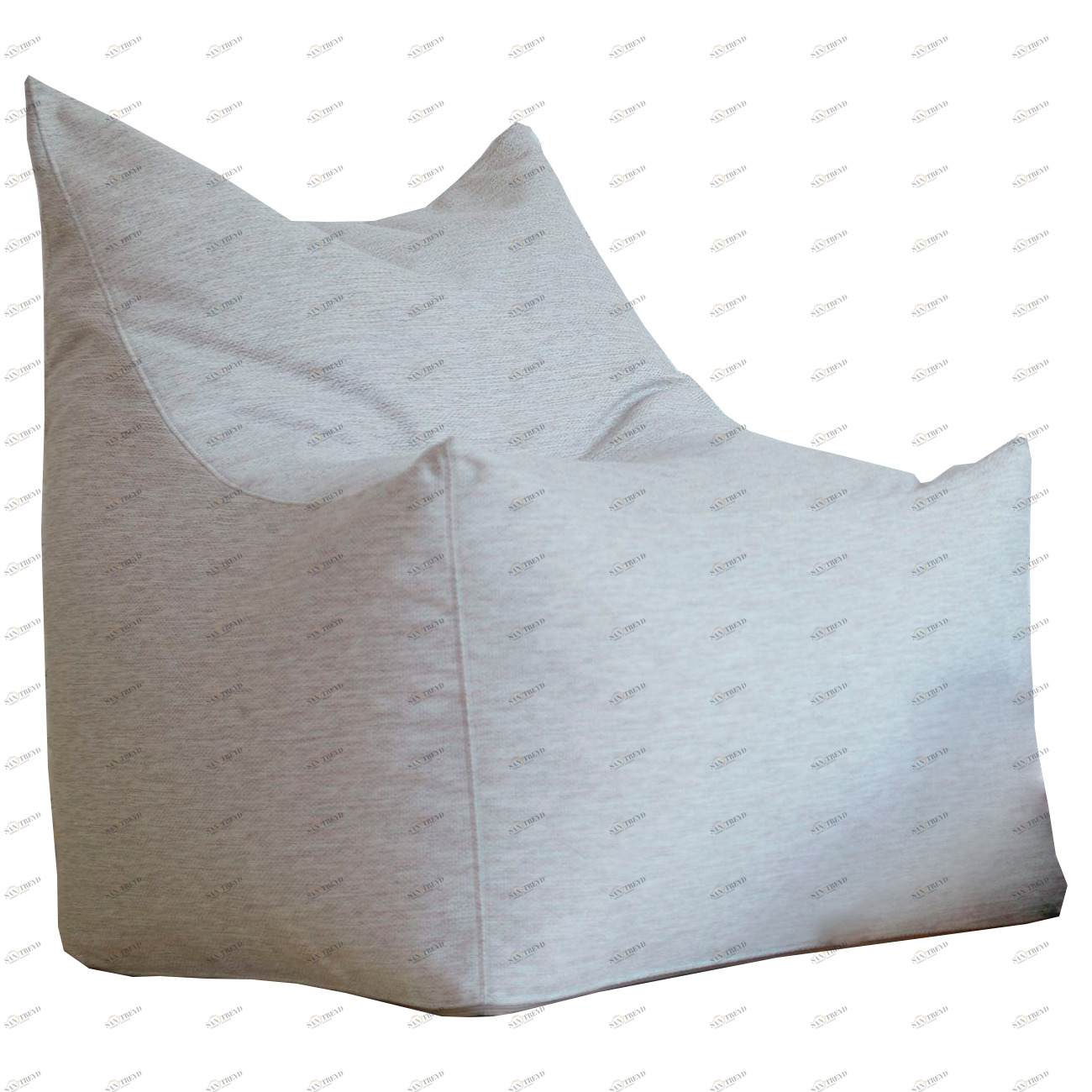 Бескаркасное кресло с ушками серое Brix Ash МАСТЕРСКАЯ КРЕСЛО  335263 Серый Santreyd 