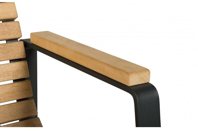 Euroform W Скамья из дерева с подлокотниками со спинкой Comfort 345, 346, 347 - Вид №3