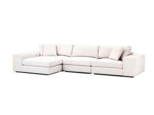 Модульный тканевый диван с полуостровом на 3 места