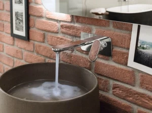 Nobili Rubinetterie Смеситель для умывальника настенный с тарелкой Dress