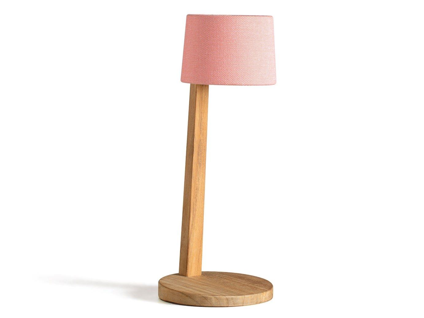 Настольная лампа из тикового дерева с батарейным питанием Ethimo Gaia ARCH-00058108 - Вид №23