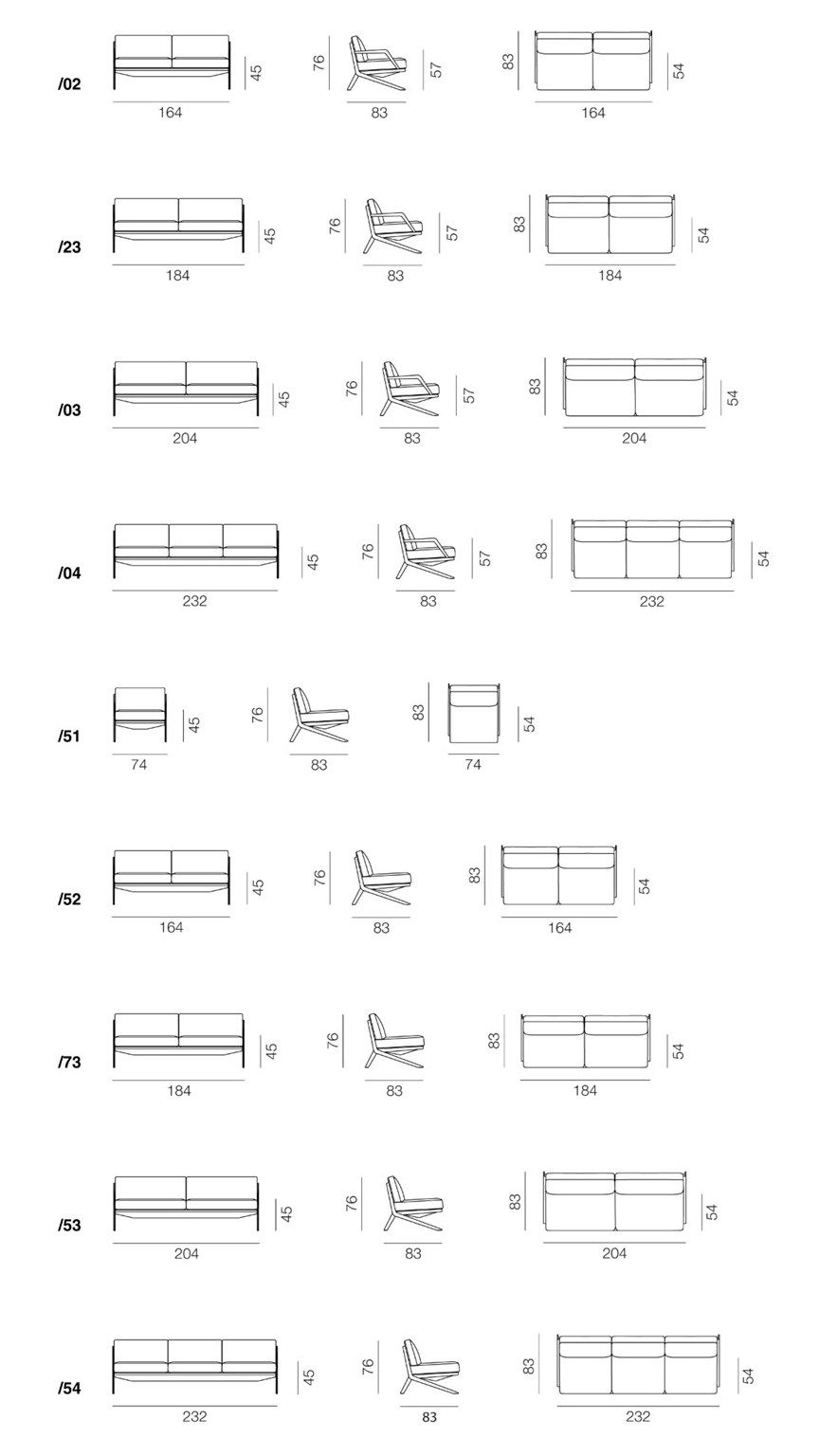 3-местный тканевый диван de Sede DS-60 ARCH-00089919 - Вид №3