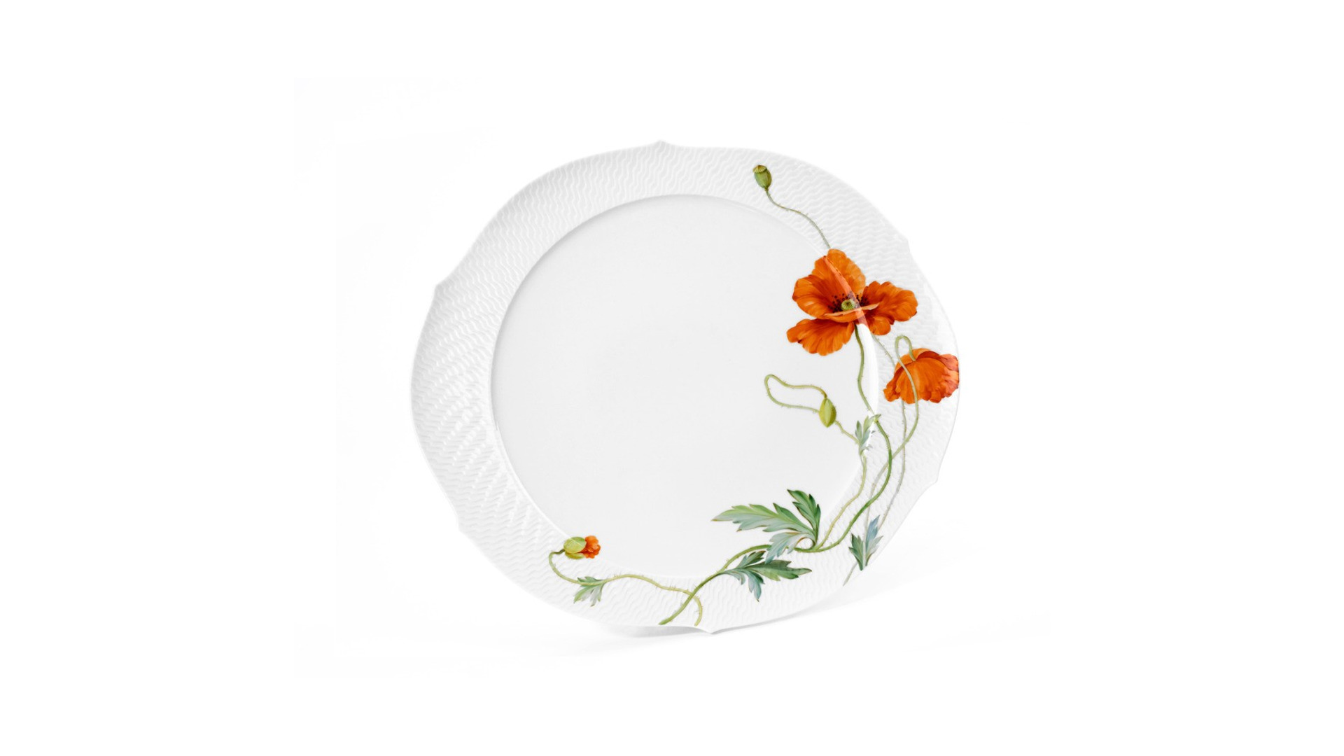 10629078 Meissen Сервиз чайный 6/24 "Игра волн, рельеф, маки" Фарфор  - Вид №4