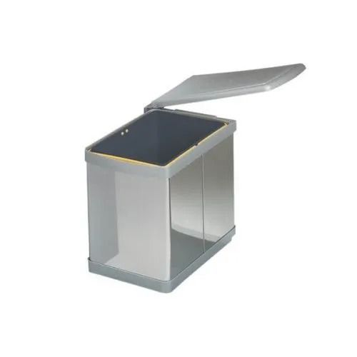 Ведро для мусора ALBIO навесное прямоугольное, нержавеющая сталь 16 л Alveus 224311 - Вид №3