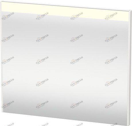 BR700202222 Brioso Зеркало с подсветкой Белый глянцевый декор Duravit