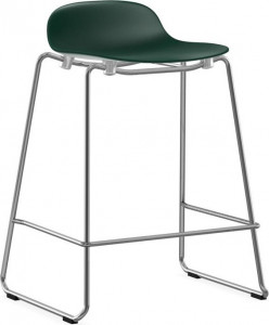 603234 Барный стул 65 см Stacking Chrome Green Normann Copenhagen Form