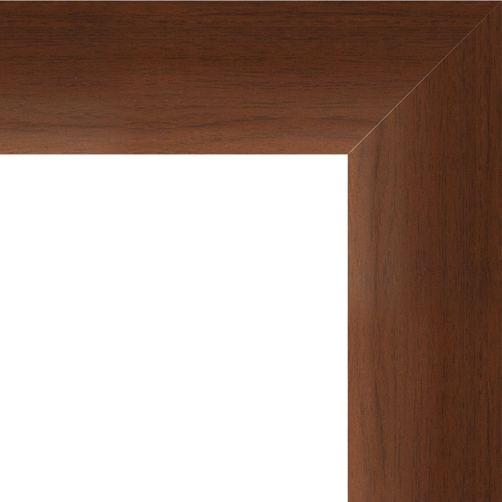 BY 1217 Зеркало с фацетом в багетной раме - орех 65 mm EVOFORM Exclusive - Вид №4