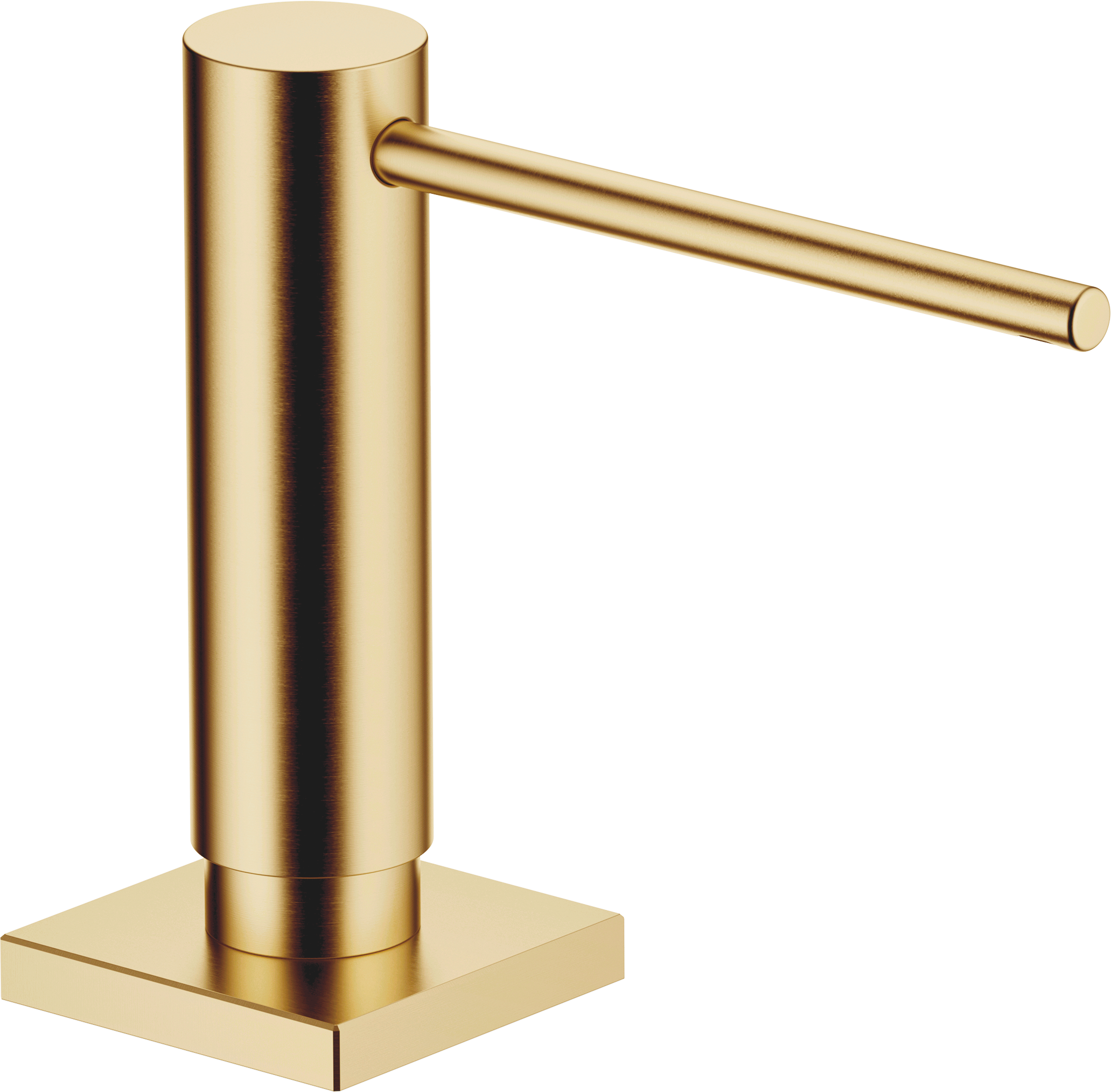 Диспенсер с розеткой - Матовая дюрабрасс (золото 23 карата)