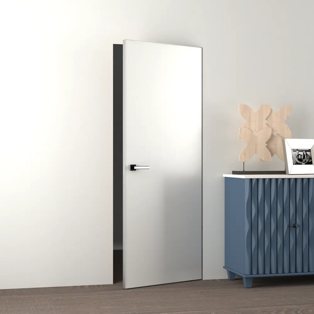 Дверь межкомнатная скрытая правая (на себя) Invisible 90x220 см эмаль цвет Серый с замком 86726337 STLM-2205176 Santreyd  - Вид №5