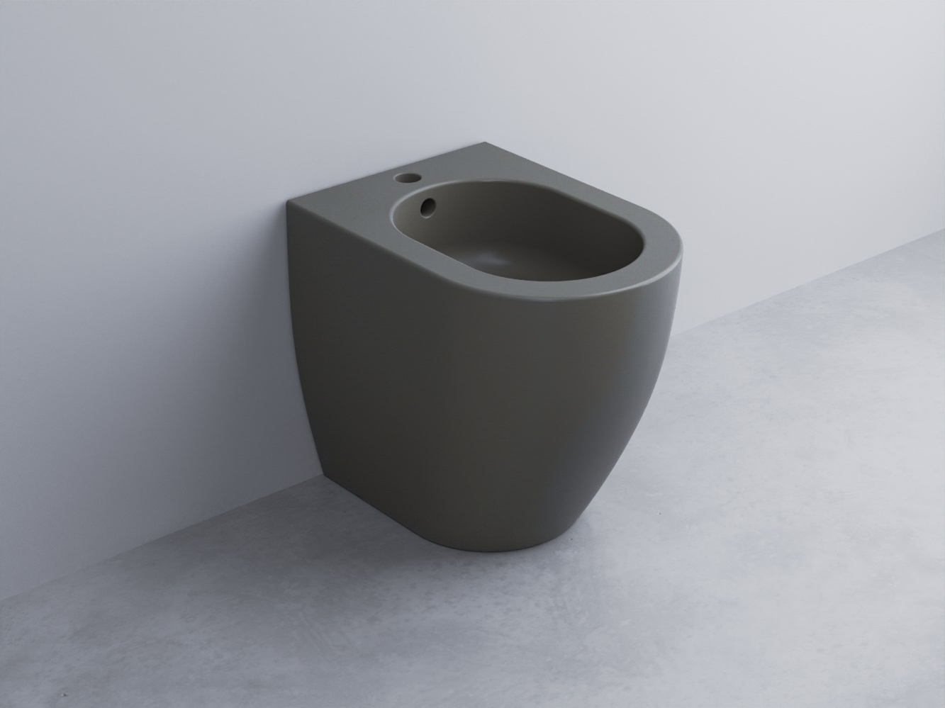 SMBIDR-CM Биде напольное с одним отверстием под смеситель Mini 48 cielo Smile Ceramica Cielo