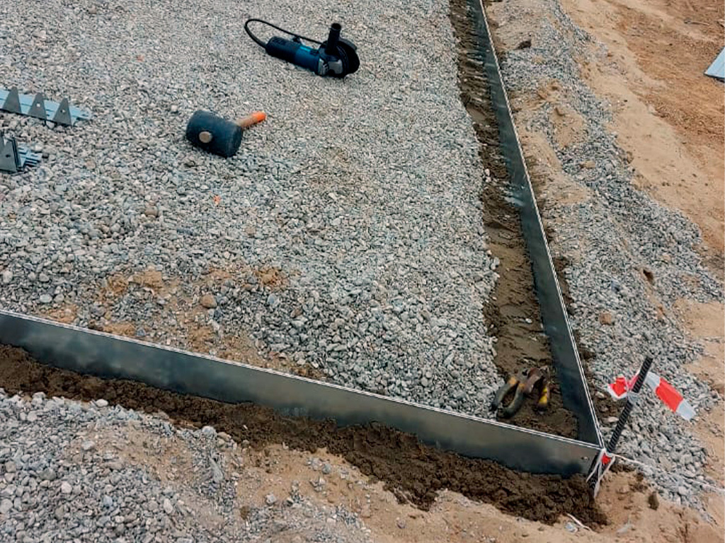 Металлический бордюр 1200*110*70*1,5 компл. ГеоПластБорд GPBST-08 - Вид №17