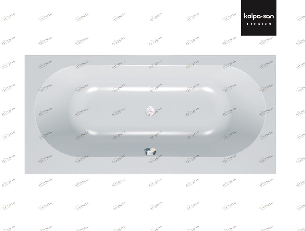 Ванна из искусственного камня Kerrock Atys 00819 хромотерапия Словения Kolpa-San 